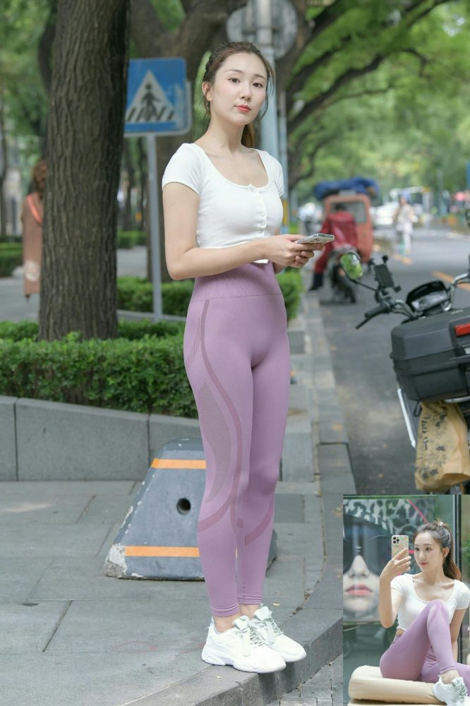 图片[5]-香芋色瑜伽裤高马尾漂亮女孩J2206 545P1V-19.1GB-漫镜吧