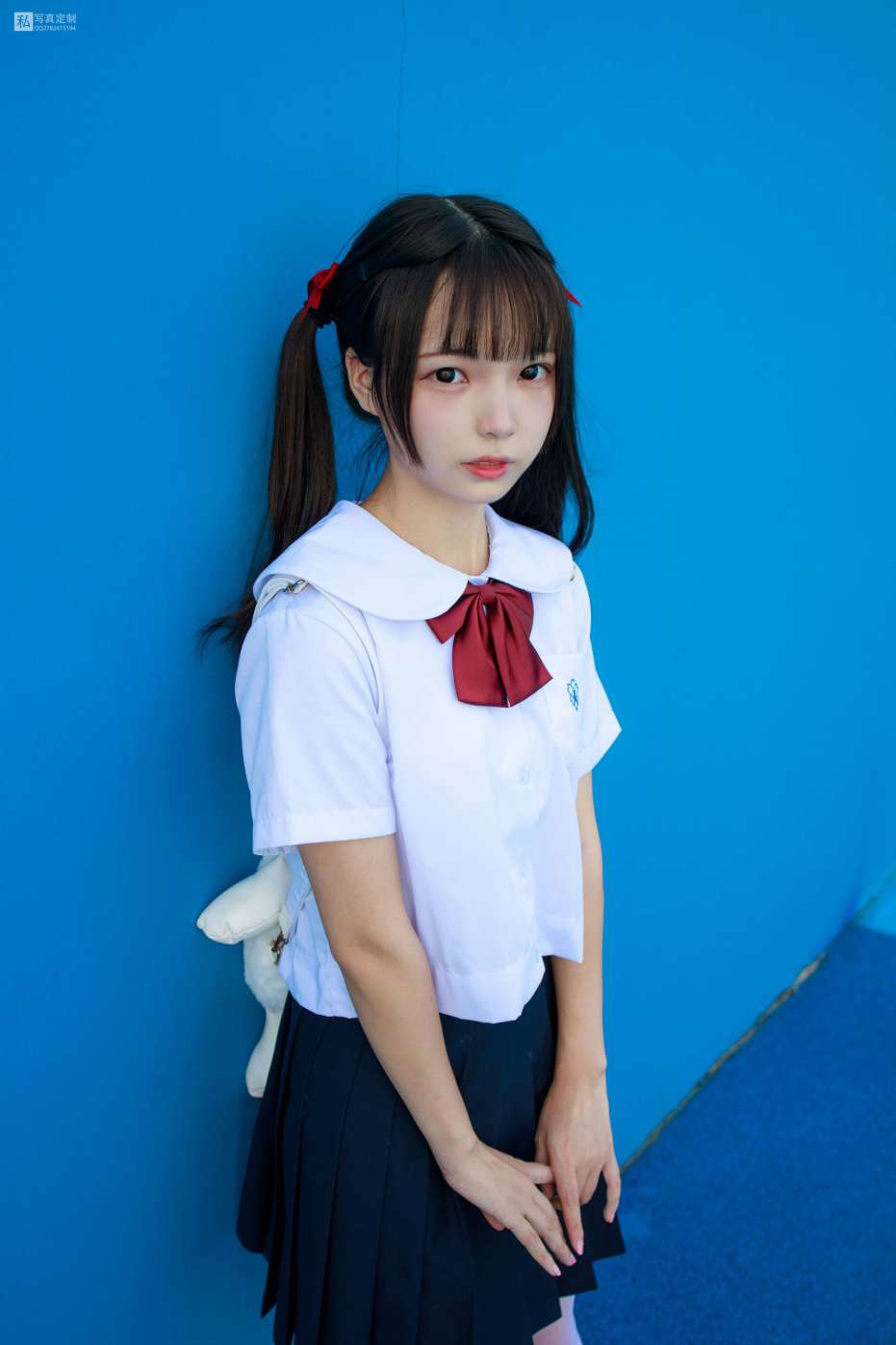 图片[2]-眼神好清澈的双马尾白丝女孩【75P】20019-漫镜吧