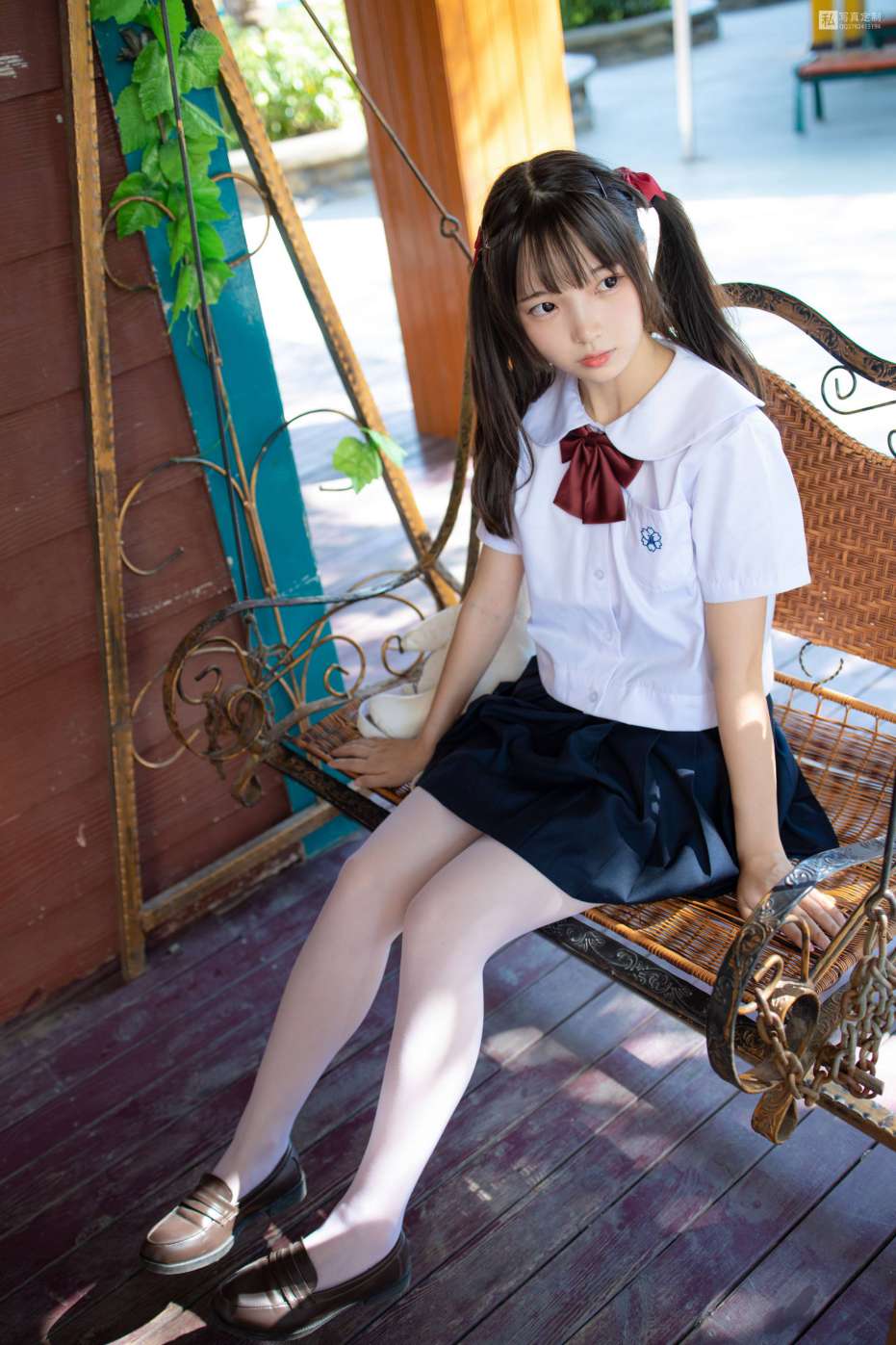 图片[3]-眼神好清澈的双马尾白丝女孩【75P】20019-漫镜吧