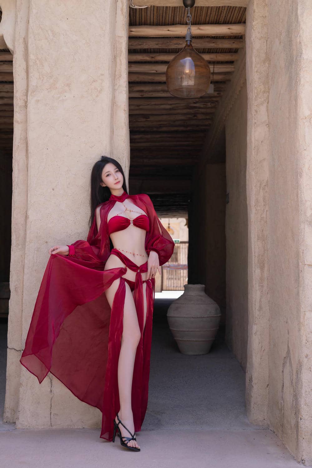 鱼子酱Fish 惊红之舞写真[35P761MB]-漫镜吧
