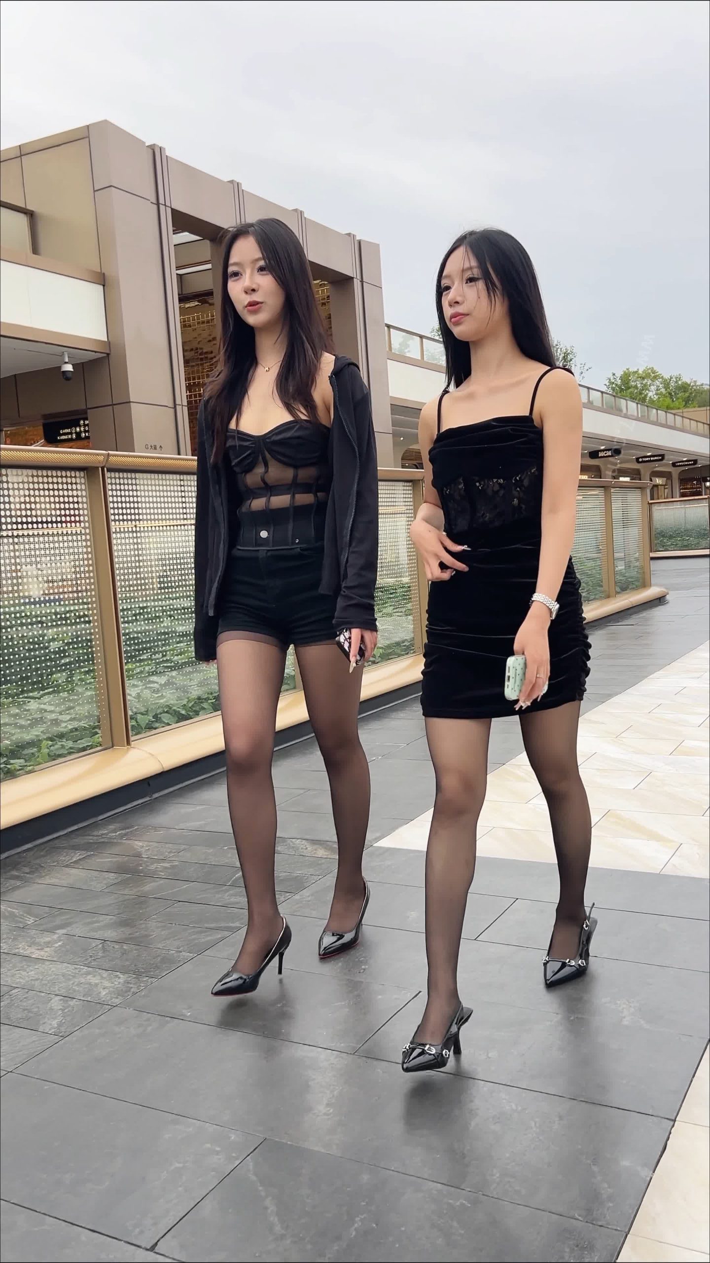 橙子摄影 双生黑丝调-漫镜吧