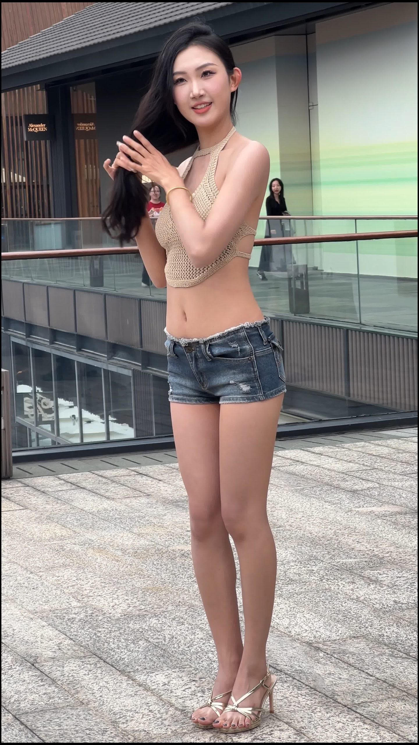 图片[4]-橙子摄影 牛仔小热裤-漫镜吧
