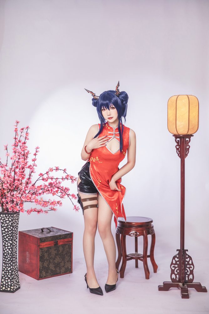 雪晴Astra 明日方舟 陈 旗袍[17P56MB]-漫镜吧