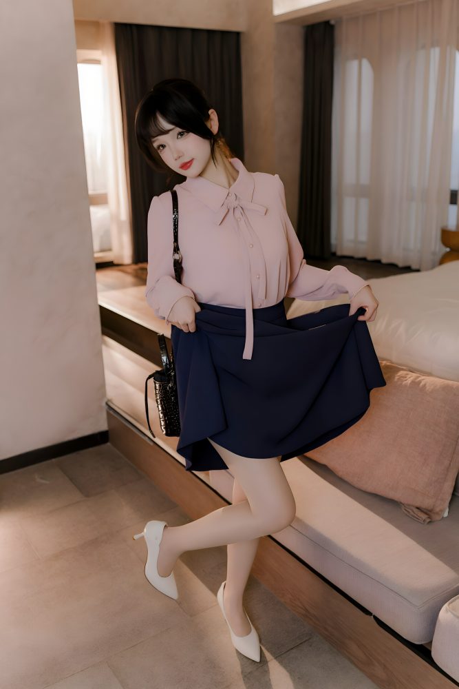 雪晴Astra 肉丝通勤OL[71P+1V]-漫镜吧