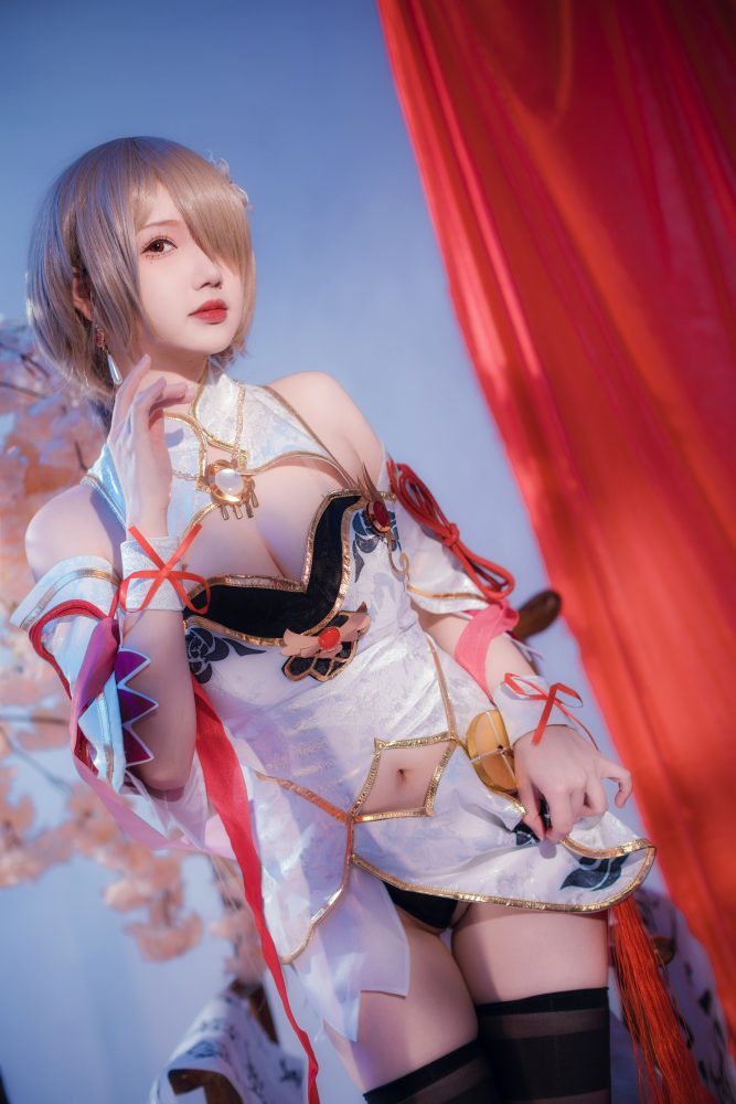 雪晴Astra 崩坏3丽塔 浣溪沙旗袍[56P+5V482MB]-漫镜吧