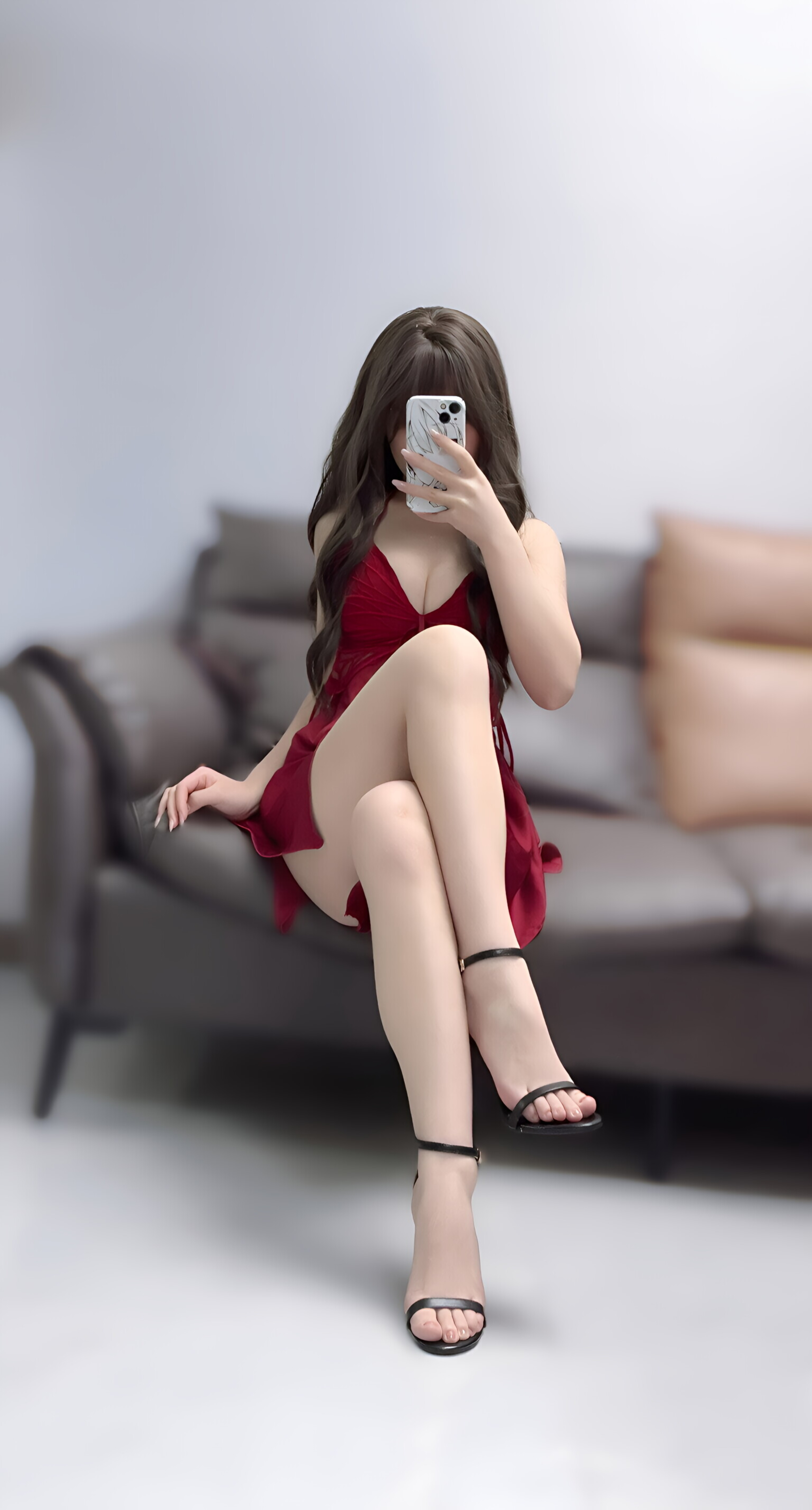 Bangni邦尼 圣诞尼尔 红裙御姐[132P+3V964MB]-漫镜吧